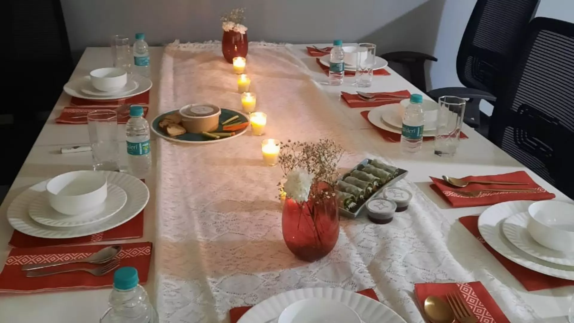 We created a makeshift restaurant for Indias best chef, right here, in our conference room We created a makeshift restaurant for Indias best chef, right here, in our conference room